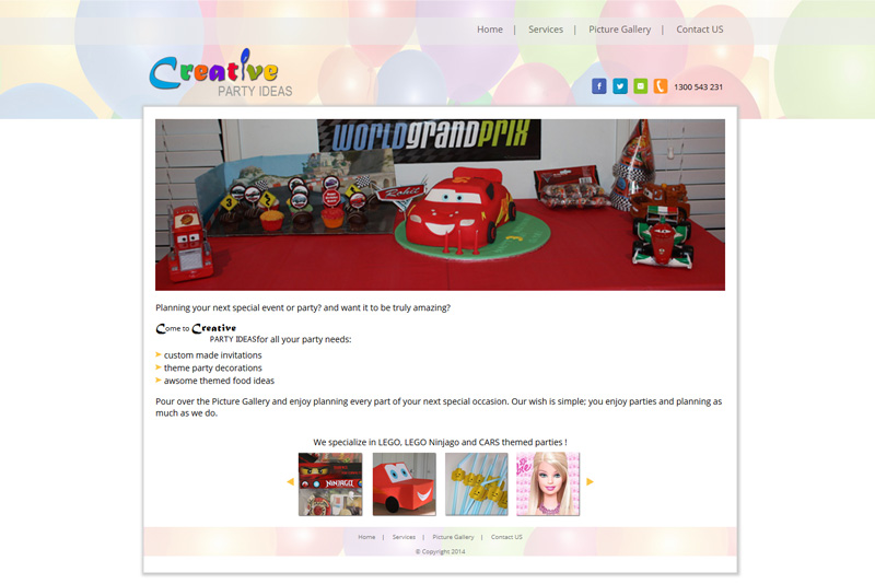 Creative Party Ideas Tafe project