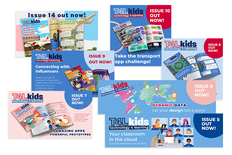 T4L Kids Magazine Social Media Graphics